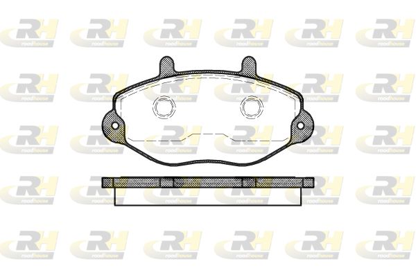 Комплект гальмівних накладок, дискове гальмо, Roadhouse 2392.00