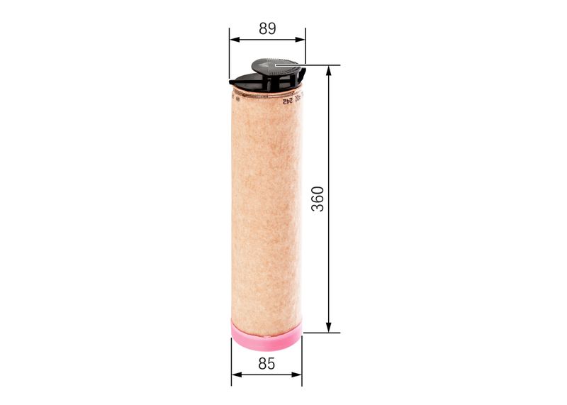 BOSCH F 026 400 242 Secondary Air Filter