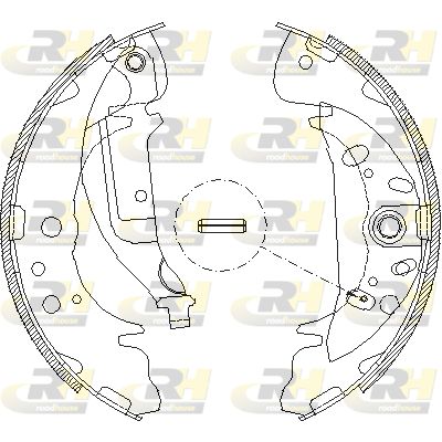 Комплект гальмівних колодок, Roadhouse 408901