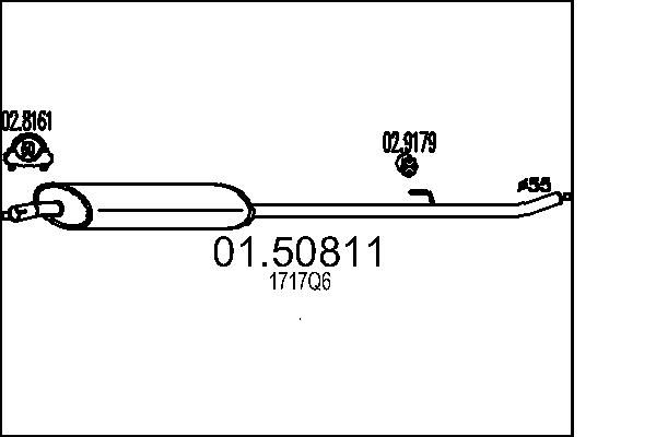 Проміжний глушник, Mts 01.50811