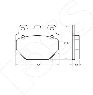 1-GNC R-099 - Brake Pad Set, disc brake