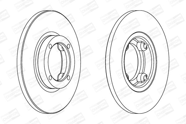 CHAMPION DAEWOO диск гальмівний передній Matiz 0.8/1.0