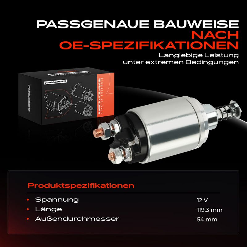 Frankberg 5481FB0058710 Solenoid Switch, starter