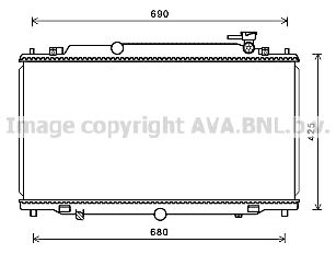 Радіатор охолодження MAZDA 6 (GJ) (12-) (Ava)