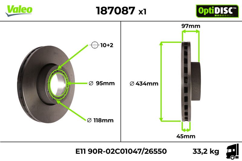 Brzdový kotouč 187087
