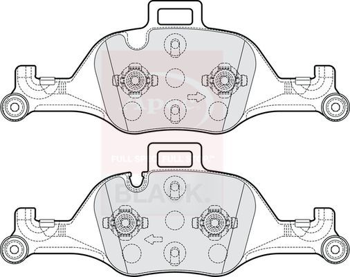 APEC Brake Pad Set, disc brake PAD2187B