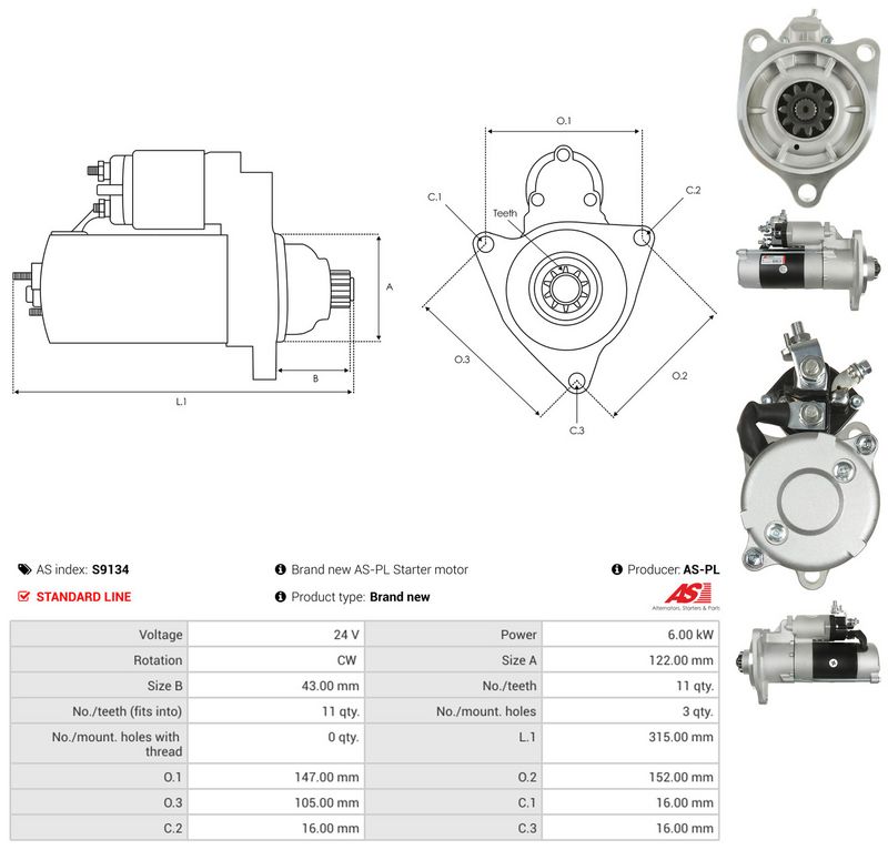 AS-PL S9134 Starter
