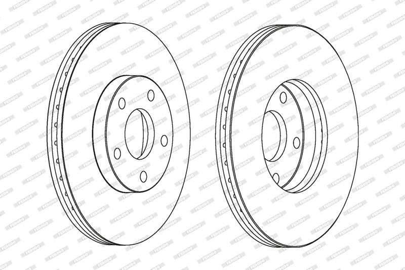 FERODO Disque de frein DDF1172