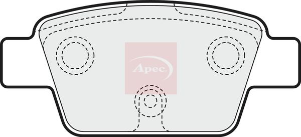 APEC Brake Pad Set, disc brake PAD1551