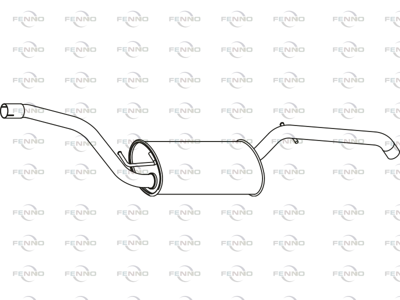 FENNO P23013 Rear Silencer