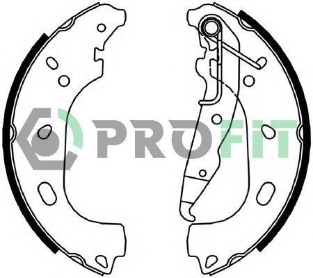 Комплект гальмівних колодок, Profit 5001-4055