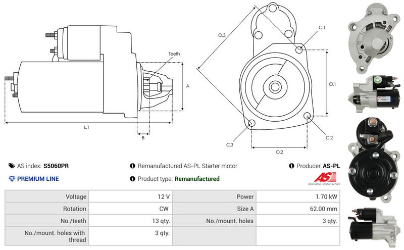 AS-PL S5060PR Starter