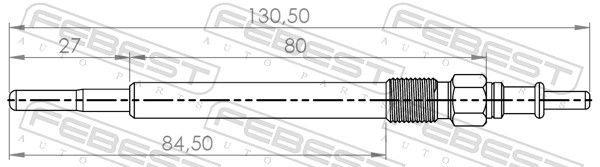 FEBEST 16642-001 Glow Plug