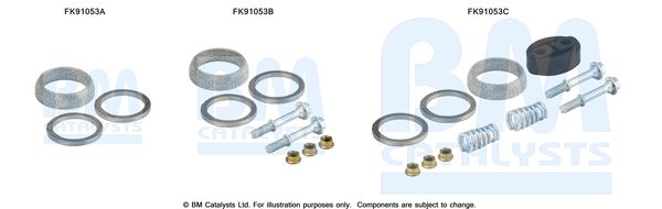 BM CATALYSTS szerelőkészlet, katalizátor FK91053