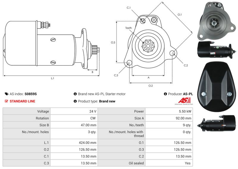 AS-PL S0859S Starter