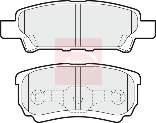 APEC Brake Pad Set, disc brake PAD1390