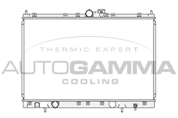 AUTOGAMMA hűtő, motorhűtés 103865
