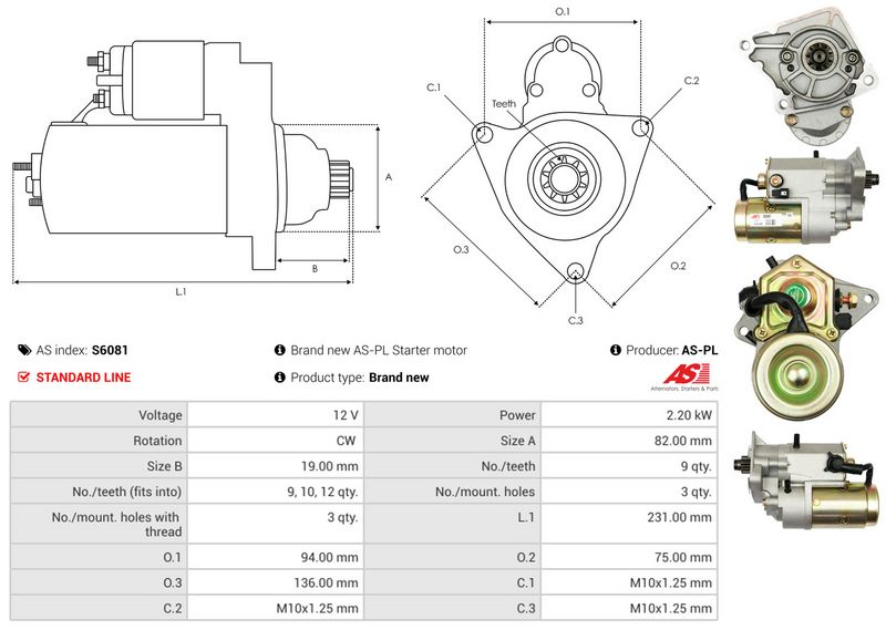 AS-PL S6081 Starter