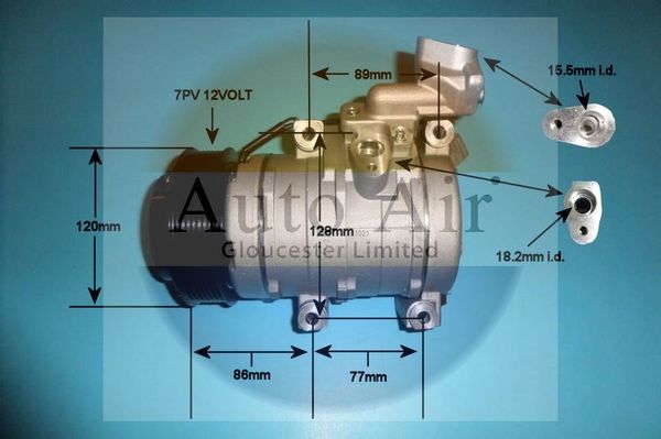 Auto Air Gloucester 14-6210P Compressor, air conditioning