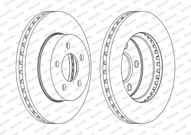 FERODO Disque de frein DDF1184C