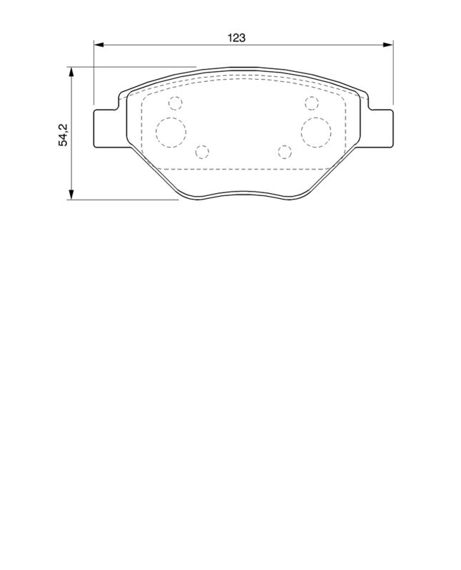 Piduriklotsi komplekt, ketaspidur, BOSCH 0 986 424 774