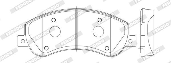 FERODO FVR1928 Brake Pad Set, disc brake