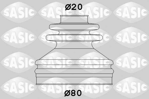 Комплект пилозахисний, приводний вал, Sasic 4003467