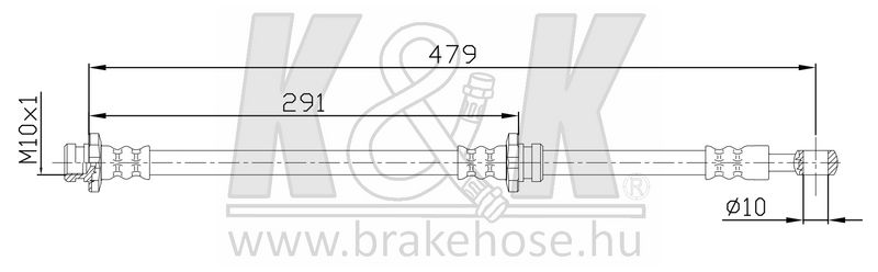 K&K FT4802 - Stabdžių žarnelė