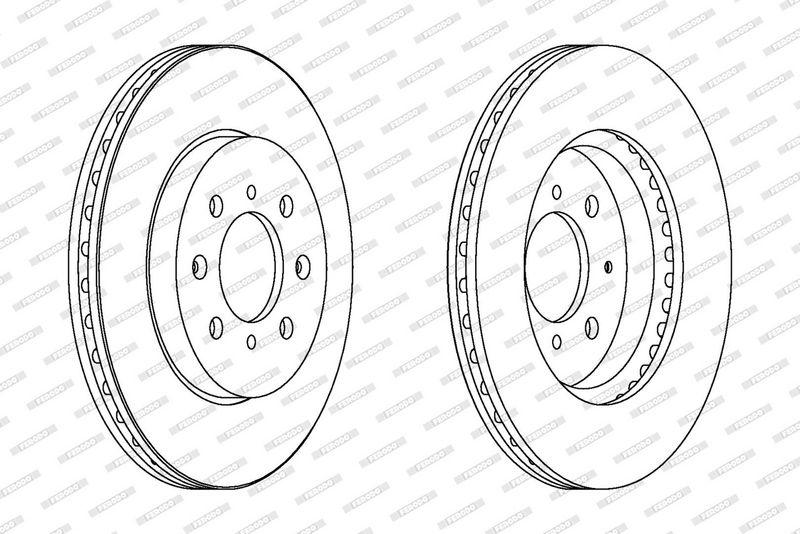FERODO Disque de frein DDF1610
