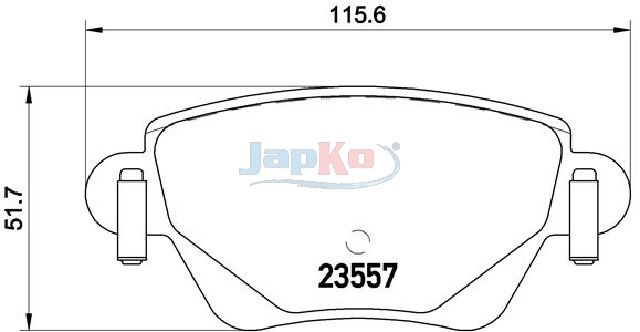 JAPKO 510305 Brake Pad Set, disc brake