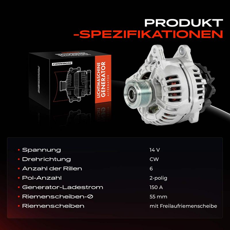 Frankberg 5481FB0032210 Alternator
