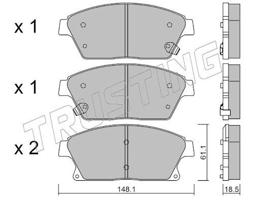 SET PLACUTE FRANA FRANA DISC TRUSTING 8560