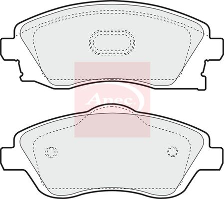 APEC Brake Pad Set, disc brake PAD1221