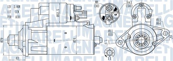 Стартер, Magneti Marelli 063721584010