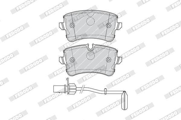 FERODO FDB4393 Brake Pad Set, disc brake