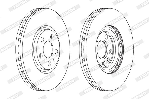 Гальмівний диск, Ferodo DDF1165C