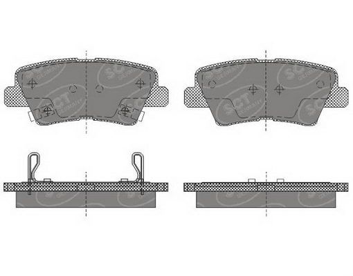 SCT - MANNOL fékbetétkészlet, tárcsafék SP 629 PR