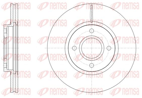 Гальмівний диск, Remsa 61502.10