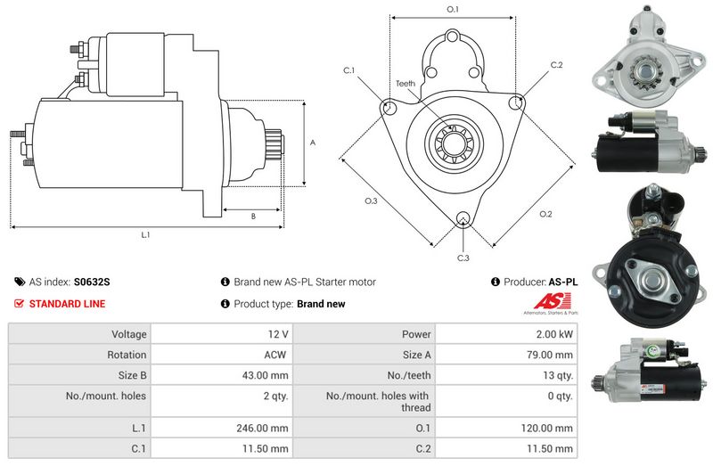 AS-PL S0632S Starter