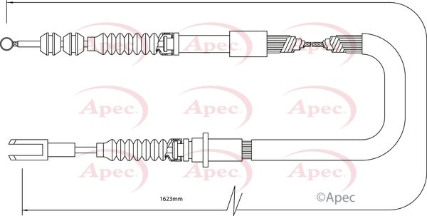 APEC Cable Pull, parking brake CAB1430