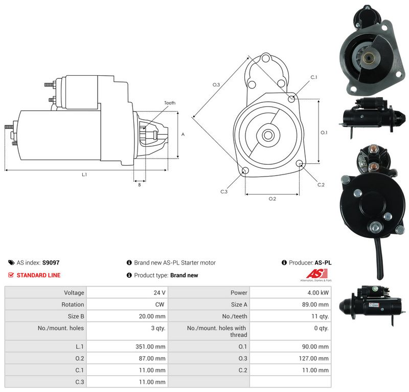 AS-PL S9097 Starter