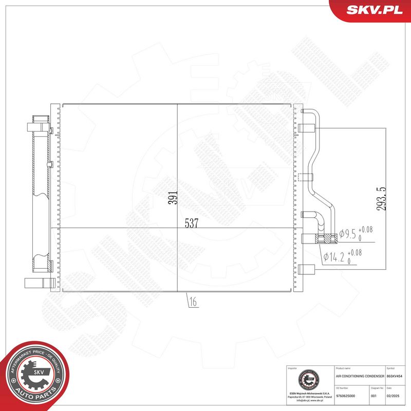 Kondensaator, kliimaseade, ESEN SKV 86SKV454