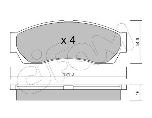 Set placute frana,frana disc 822-896-0 CIFAM