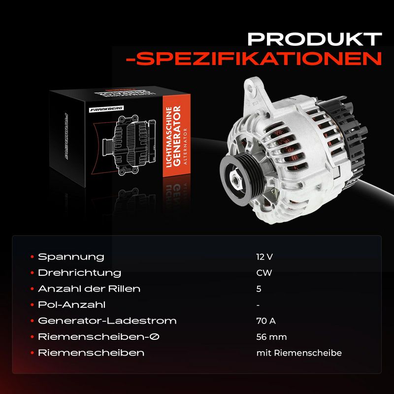 Frankberg 5481FB0001907 Alternator
