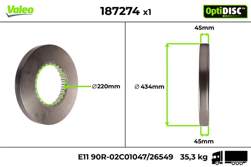 Brzdový kotouč 187274