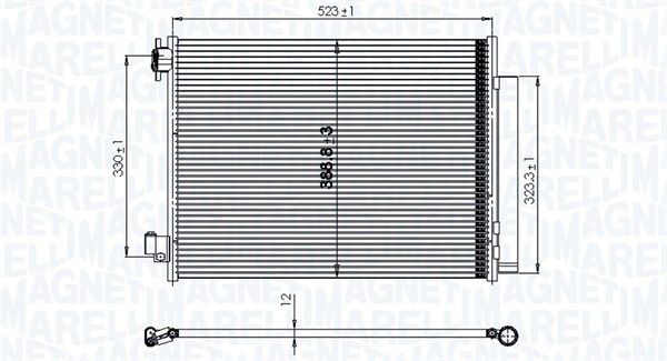 MAGNETI MARELLI kondenzátor, klíma 350203823000