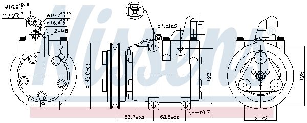 NISSENS 890059 Compressor, air conditioning