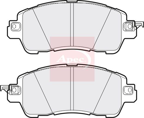 APEC Brake Pad Set, disc brake PAD2082