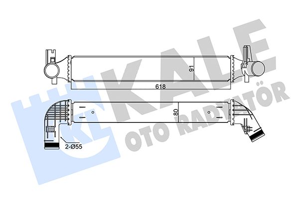 KALE Volkswagen Интеркулер Audi A1,Polo V,Skoda Fabia II 1.4/2.0TDI