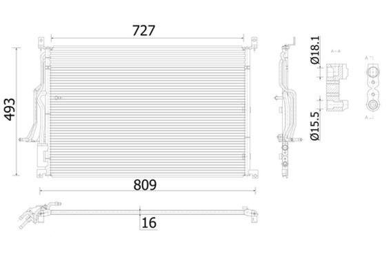 Конденсатор, система кондиціонування повітря, Mahle AC908000S